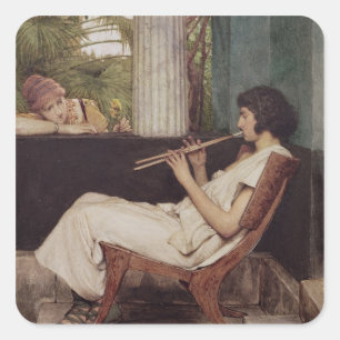 Adesivo Quadrado Alma-Tadema Music Hath Charms