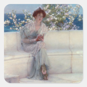Adesivo Quadrado Alma-Tadema   O Ano está na Primavera