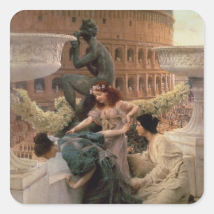 Adesivo Quadrado Alma-Tadema o coliseu, 1896