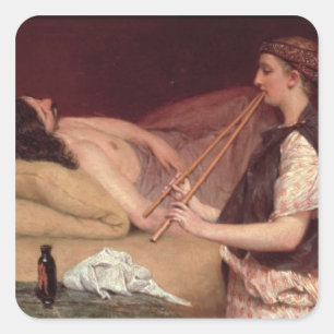 Adesivo Quadrado Alma-Tadema   o Siesta, 1868