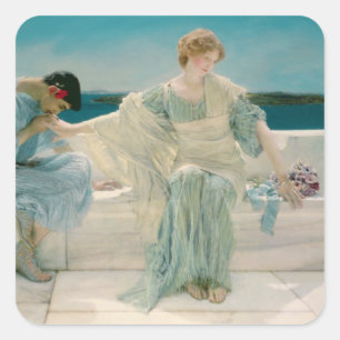 Adesivo Quadrado Alma-Tadema   pergunta-me não mais, 1906