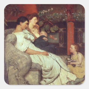 Adesivo Quadrado Alma-Tadema   uma família romana, 1867