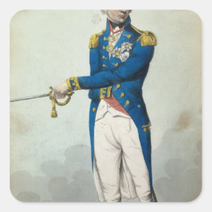 Adesivo Quadrado Almirante Horatio Nelson