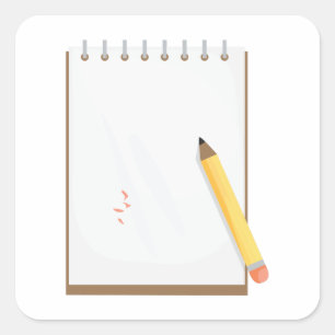 Adesivo Quadrado Almofada de nota