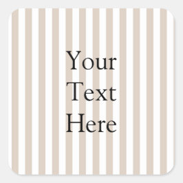 Adesivo Quadrado Almond & White Stripes 