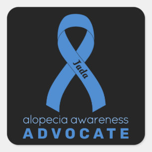Adesivo Quadrado Alopecia Advocate Sticker Preto