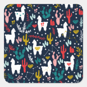 Adesivo Quadrado Alpaca bonito