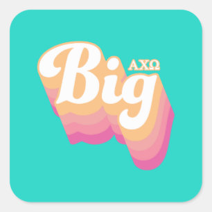 Adesivo Quadrado Alpha Chi Omega Grande