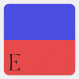 Adesivo Quadrado Alphabet Sticker E