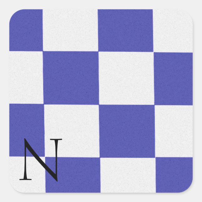 Adesivo Quadrado Alphabet Sticker N (Frente)