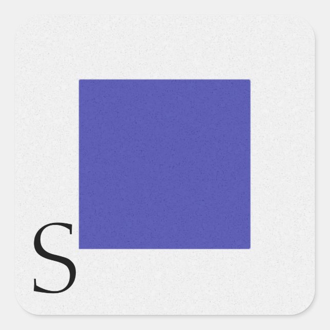 Adesivo Quadrado Alphabet Sticker S (Frente)