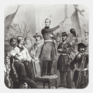 Adesivo Quadrado Alphonse de Lamartine na câmara municipal