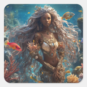 Adesivo Quadrado Alsea - Coleção de Arte da Série Sereia
