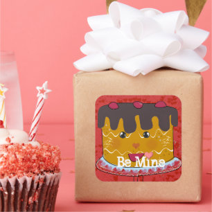 Adesivo Quadrado Alterar Texto para ajustado Occasion Stickers