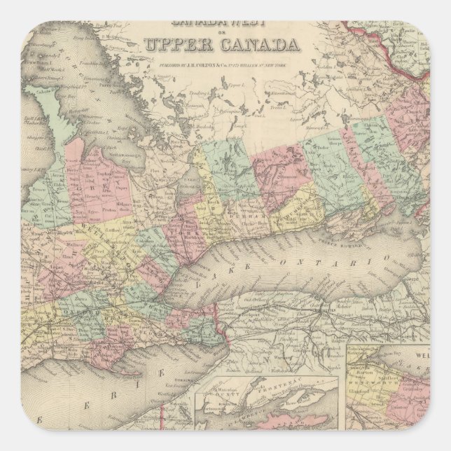 Adesivo Quadrado Alto Canadá (Frente)