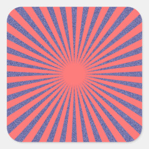 Adesivo Quadrado Alvo Vermelho -