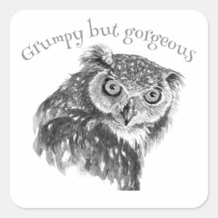 Adesivo Quadrado Amantes Minimalistas De Impressão de Arte De Aquar