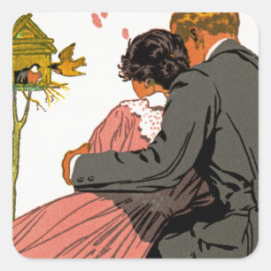 Adesivo Quadrado Amantes modestos