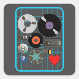 Adesivo Quadrado Amar mídia física