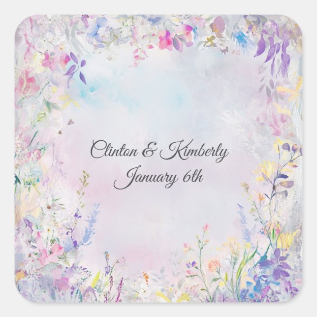 Adesivo Quadrado Amara Customizable Square Sticker (Frente)