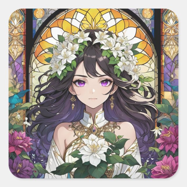 Adesivo Quadrado Amara Violetta (Frente)