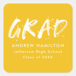 Adesivo Quadrado Amarelo | Graduação em Pintor Moderno