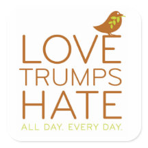Ame Trumps Hate Sticker