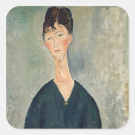 Adesivo Quadrado Amedeo Modigliani - Cantor de café