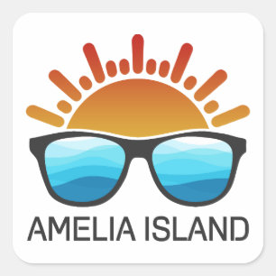 Adesivo Quadrado Amelia Island Sunglass