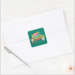 Adesivo Quadrado Amendoins | Caminhando Em Uma Terra De Bolinhos De<br><div class="desc">As designs de Natal de Charles Schulz,  que incluem os amendoins,  capturam a essência da inocência infantil e o espírito que anima a época de férias.</div>