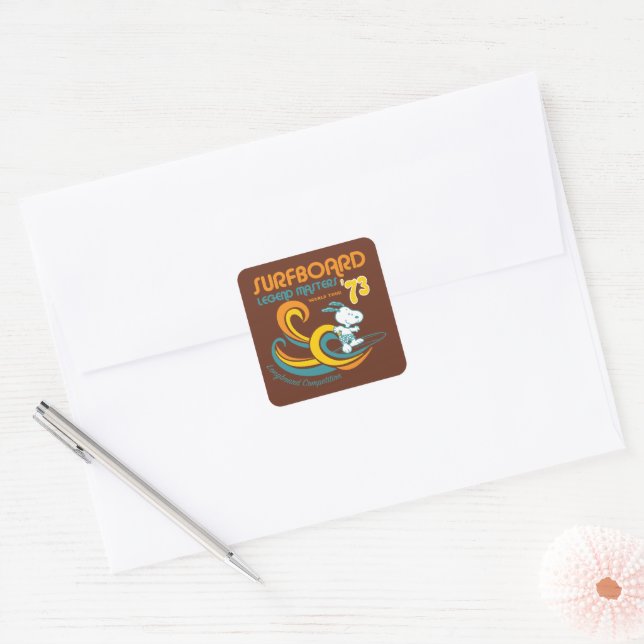 Adesivo Quadrado Amendoins | Concurso para Bordo de Bordo Snoopy (Envelope)