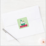 Adesivo Quadrado Amendoins | Snoopy & Woodstock Be Kind<br><div class="desc">Veja esta divertida design de Natal do Peanuts.</div>