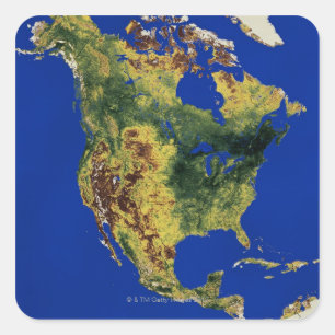Adesivo Quadrado America do Norte