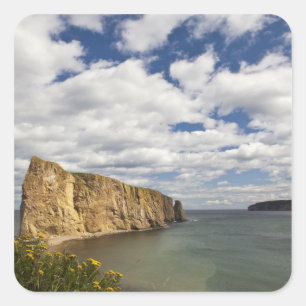Adesivo Quadrado América do Norte, Canadá, Quebec, Baía de Gaspé, P