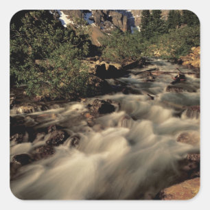 Adesivo Quadrado América do Norte, Canadá, Rockies canadenses, Ba