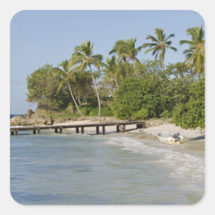 Adesivo Quadrado América do Norte, Caribe, República Dominicana.