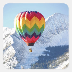 Adesivo Quadrado América do Norte, EUA, Colorado, Mt. Crested Butt