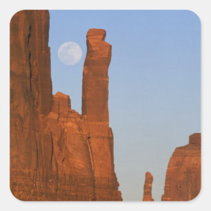 Adesivo Quadrado América do Norte, EUA, Utah, Monument Valley, 2