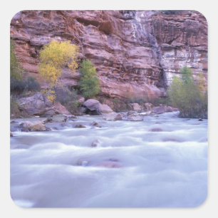 Adesivo Quadrado América do Norte, EUA, Utah, Parque Nacional Zion.