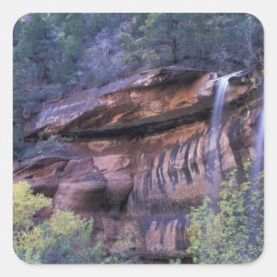 Adesivo Quadrado América do Norte, EUA, Utah, Parque Nacional Zion.
