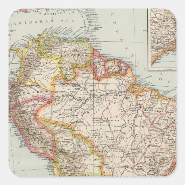 Adesivo Quadrado América do Sul 2 (Frente)