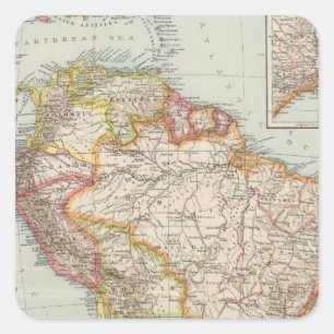 Adesivo Quadrado América do Sul 2