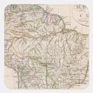 Adesivo Quadrado Ámérica do Sul 9