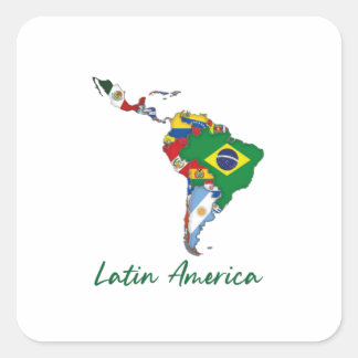 Adesivo Quadrado América Latina
