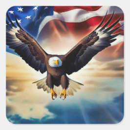 Adesivo Quadrado American Eagle Sticker