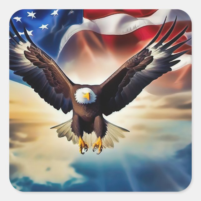 Adesivo Quadrado American Eagle Sticker (Frente)