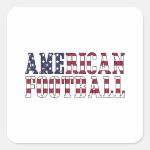 Adesivo Quadrado American Football Team Sports USA Game Engraçado 