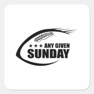 Adesivo Quadrado American Football Team USA Game Funny Sports Gift
