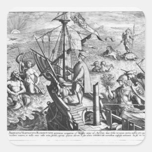 Adesivo Quadrado Amerigo Vespucci