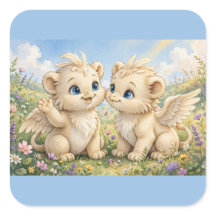 Amigos Fluffy Griffin – Fantasia Fofa em Aquarela